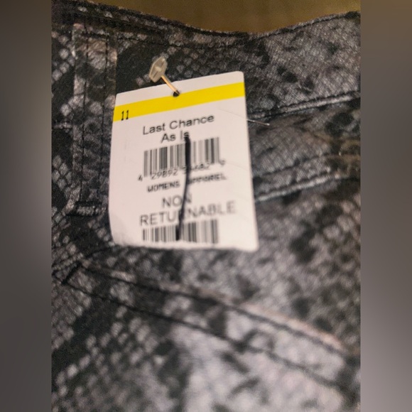 NEW AG Adriano Goldschmied The Kory X Snakeskin Pencil Skirt Size 25 - Picture 7 of 10